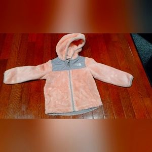 The North Face pink toddler fleece jacket